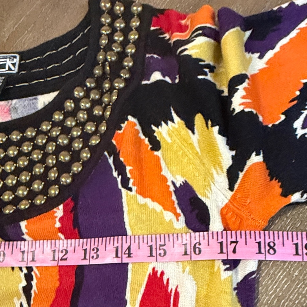 BEREK Colorful Abstract Patterned long top - Picture 8 of 9